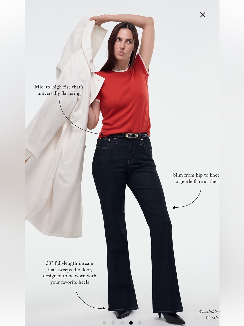 J. Crew '03 Bootcut Jean Womens Blue Classic Timeless Polished Modern 35 - Picture 2 of 9